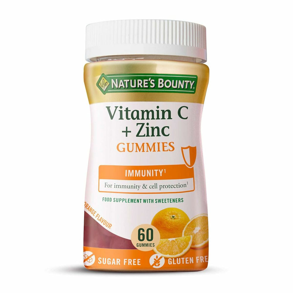 Complemento Alimentar Nature's Bounty Gomas Vitamina C Zinco Laranja 60 Unidades